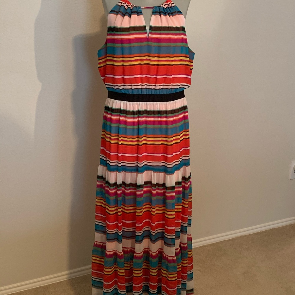 MaxandCleo “Candice” Multo Colored Maxi Dress